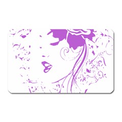 Purple Woman Of Chronic Pain Magnet (rectangular) by FunWithFibro