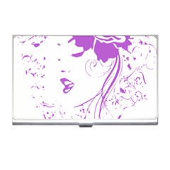 Purple Woman Of Chronic Pain Business Card Holder