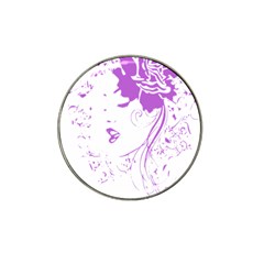 Purple Woman Of Chronic Pain Golf Ball Marker 4 Pack (for Hat Clip)