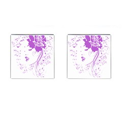 Purple Woman Of Chronic Pain Cufflinks (square)