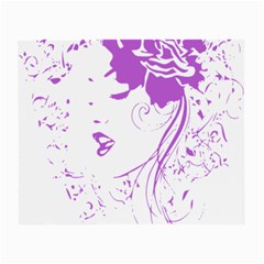 Purple Woman Of Chronic Pain Glasses Cloth (small, Two Sided)