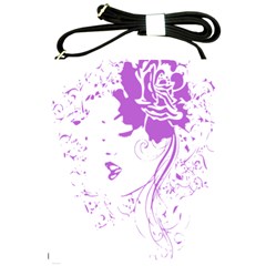 Purple Woman Of Chronic Pain Shoulder Sling Bag by FunWithFibro