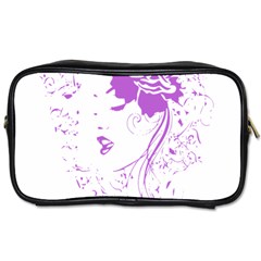 Purple Woman Of Chronic Pain Travel Toiletry Bag (one Side)