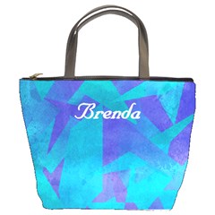 Soothing Digital Abstract Bucket Handbag