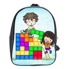 With You Life Just Fits School Bag (large) by CaterinaBassano