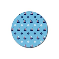 Summer Sailing Drink Coaster (round)