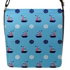 Summer Sailing Flap Closure Messenger Bag (small) by StuffOrSomething