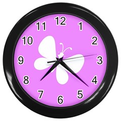 Butterfly Wall Clock (black)