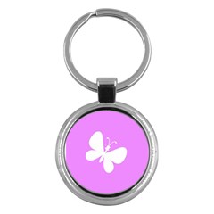 Butterfly Key Chain (round) by Colorfulart23