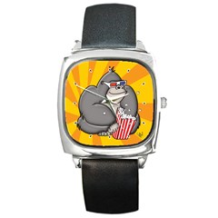 It s Movie Time Square Metal Watch by CaterinaBassano