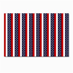 Patriot Stripes Postcards 5  X 7  (10 Pack) by StuffOrSomething