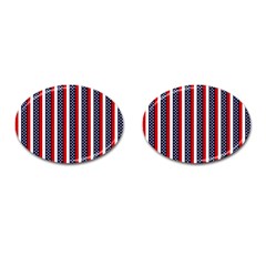 Patriot Stripes Cufflinks (oval) by StuffOrSomething