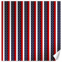 Patriot Stripes Canvas 12  X 12  (unframed) by StuffOrSomething