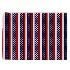 Patriot Stripes Cosmetic Bag (xxl)