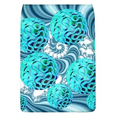 Teal Sea Forest, Abstract Underwater Ocean Removable Flap Cover (large) by DianeClancy