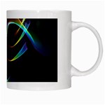 Imagine, Through The Abstract Rainbow Veil White Coffee Mug Right