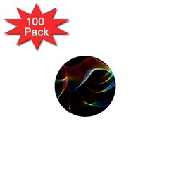 Imagine, Through The Abstract Rainbow Veil 1  Mini Button Magnet (100 Pack) by DianeClancy