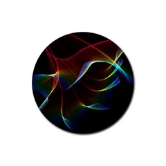 Imagine, Through The Abstract Rainbow Veil Drink Coasters 4 Pack (round) by DianeClancy