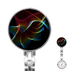 Imagine, Through The Abstract Rainbow Veil Stainless Steel Nurses Watch