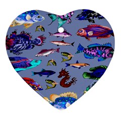 Fishy Heart Ornament