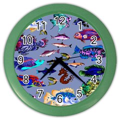 Fishy Wall Clock (color)