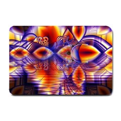 Winter Crystal Palace, Abstract Cosmic Dream Small Doormat by DianeClancy