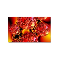  Flame Delights, Abstract Red Orange Sticker 10 Pack (rectangle) by DianeClancy