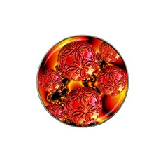  Flame Delights, Abstract Red Orange Golf Ball Marker 4 Pack (for Hat Clip) by DianeClancy