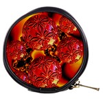  Flame Delights, Abstract Red Orange Mini Makeup Case Front