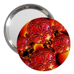  Flame Delights, Abstract Red Orange 3  Handbag Mirror by DianeClancy