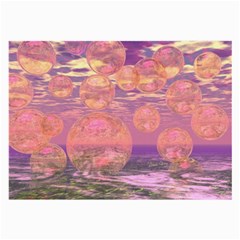 Glorious Skies, Abstract Pink And Yellow Dream Glasses Cloth (large, Two Sided)