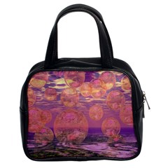 Glorious Skies, Abstract Pink And Yellow Dream Classic Handbag (two Sides) by DianeClancy