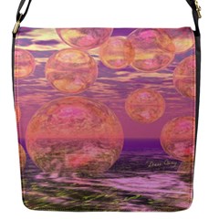 Glorious Skies, Abstract Pink And Yellow Dream Flap Closure Messenger Bag (small) by DianeClancy