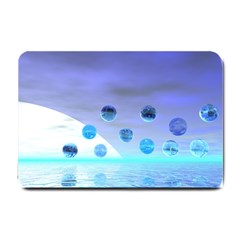 Moonlight Wonder, Abstract Journey To The Unknown Small Door Mat by DianeClancy