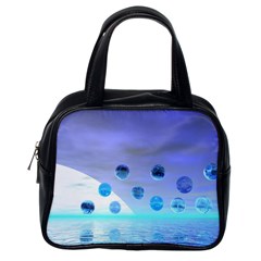 Moonlight Wonder, Abstract Journey To The Unknown Classic Handbag (one Side) by DianeClancy