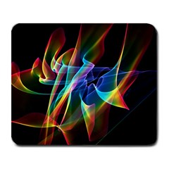 Aurora Ribbons, Abstract Rainbow Veils  Large Mouse Pad (rectangle) by DianeClancy