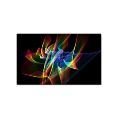 Aurora Ribbons, Abstract Rainbow Veils  Sticker 100 Pack (rectangle) by DianeClancy