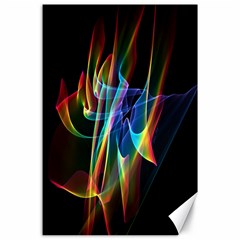 Aurora Ribbons, Abstract Rainbow Veils  Canvas 24  X 36  (unframed) by DianeClancy