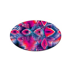 Cosmic Heart Of Fire, Abstract Crystal Palace Sticker 100 Pack (oval) by DianeClancy