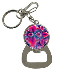 Cosmic Heart Of Fire, Abstract Crystal Palace Bottle Opener Key Chain by DianeClancy