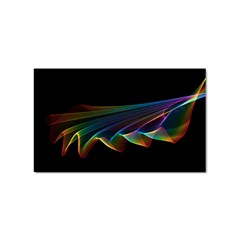  Flowing Fabric Of Rainbow Light, Abstract  Sticker 10 Pack (rectangle) by DianeClancy