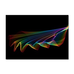  Flowing Fabric Of Rainbow Light, Abstract  A4 Sticker 100 Pack by DianeClancy