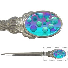 Ocean Dreams, Abstract Aqua Violet Ocean Fantasy Letter Opener by DianeClancy