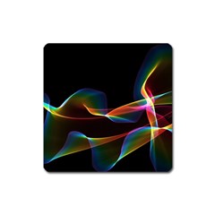Fluted Cosmic Rafluted Cosmic Rainbow, Abstract Winds Magnet (square) by DianeClancy