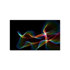 Fluted Cosmic Rafluted Cosmic Rainbow, Abstract Winds Sticker 100 Pack (rectangle) by DianeClancy