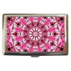 Twirling Pink, Abstract Candy Lace Jewels Mandala  Cigarette Money Case