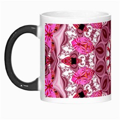 Twirling Pink, Abstract Candy Lace Jewels Mandala  Morph Mug