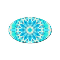 Blue Ice Goddess, Abstract Crystals Of Love Sticker 100 Pack (oval)