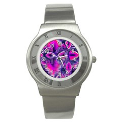 Rose Crystal Palace, Abstract Love Dream  Stainless Steel Watch (slim) by DianeClancy