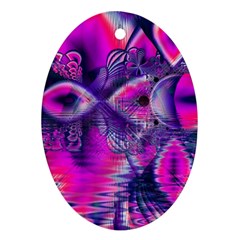 Rose Crystal Palace, Abstract Love Dream  Oval Ornament (two Sides) by DianeClancy